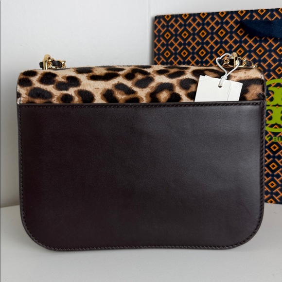 NWT Tory Burch Britten Leopard Print Crossbody Bag - Picture 8 of 15